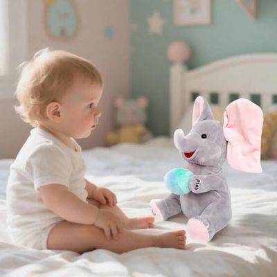 peluche éléphant cache cache