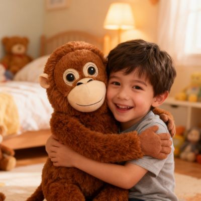 peluche orang outan singe Ikea doux et attachant