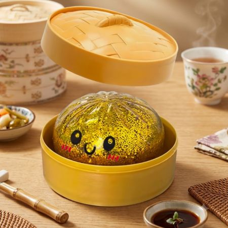 squishy dumpling jouets sensoriel dorée