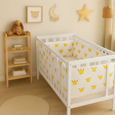 tour de lit couronne blanc chambre