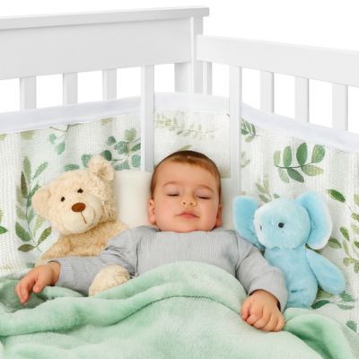 tour de lit respirant feuille sommeil paisible