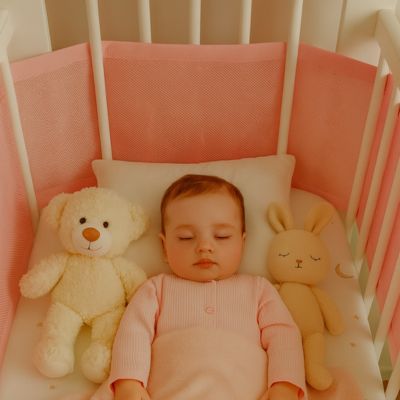 tour de lit respirant rose sommeil paisible