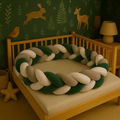 tour de lit tressé chambre