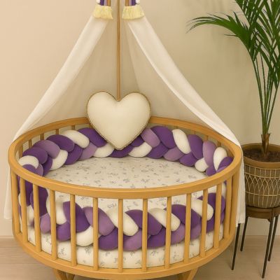 tresse de lit bebe lavande respirant