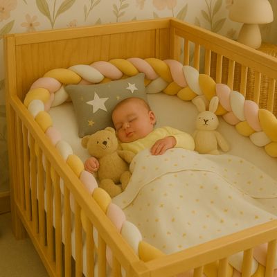 tresse de lit rose moka cocon protecteur