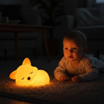 Veilleuse renard lumineuse en silicone