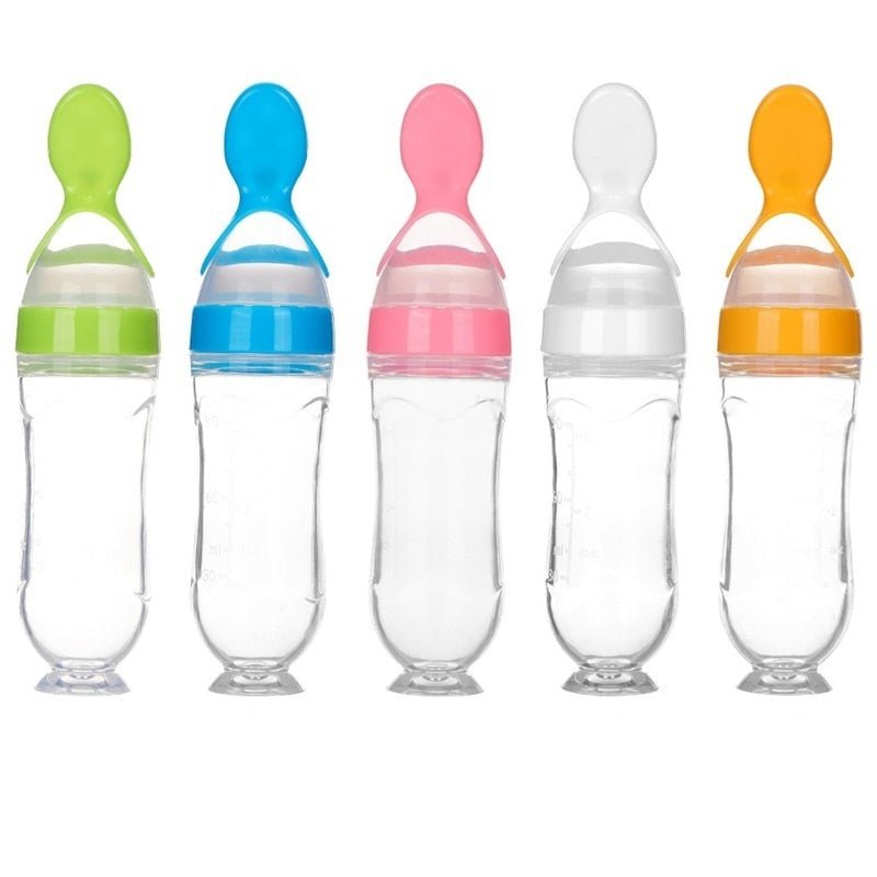 Biberon avec cuillère pour nouveau-né | EasyBottle™ - Bonheur enfantine